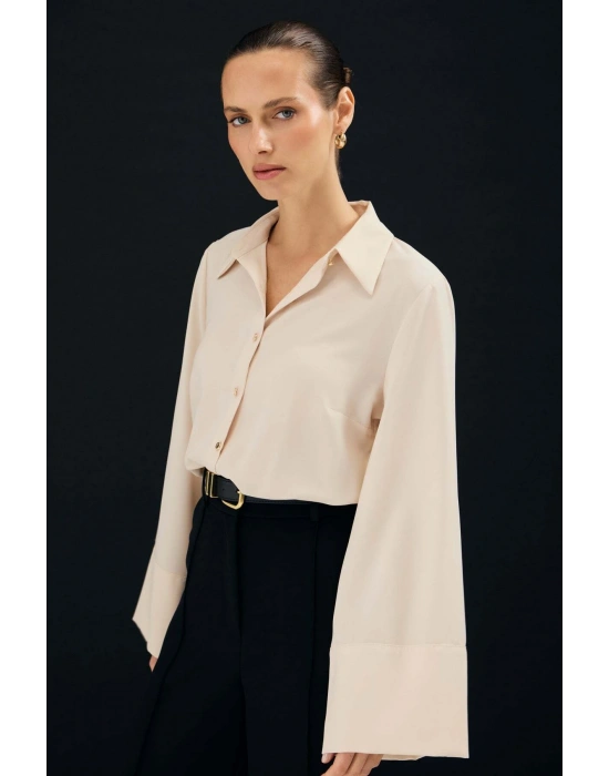 İspanyol Kol Gömlek - Bej