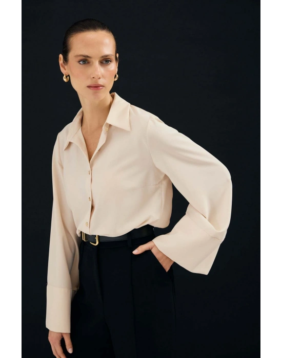 İspanyol Kol Gömlek - Bej