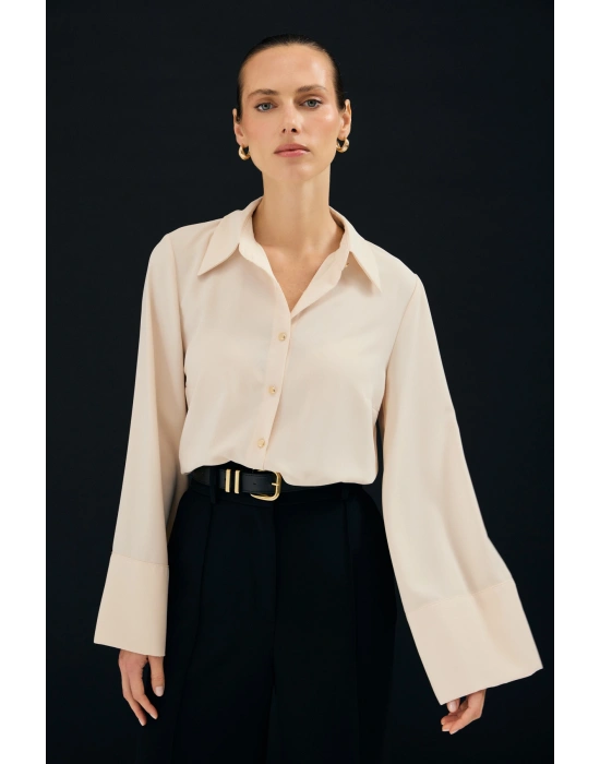 İspanyol Kol Gömlek - Bej