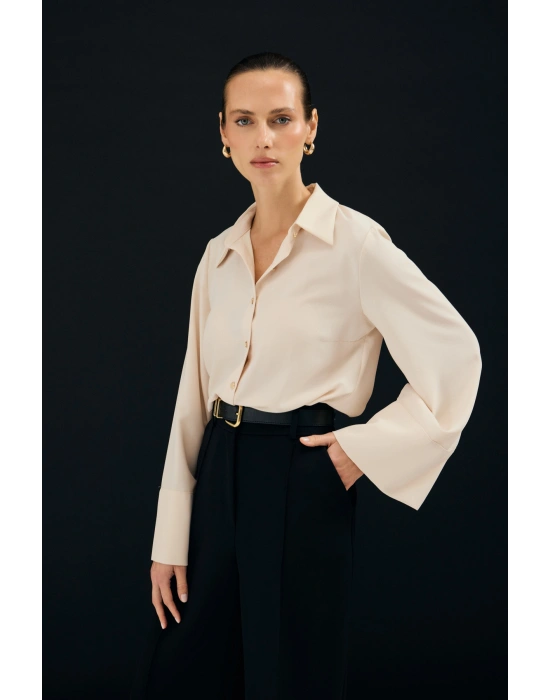 İspanyol Kol Gömlek - Bej