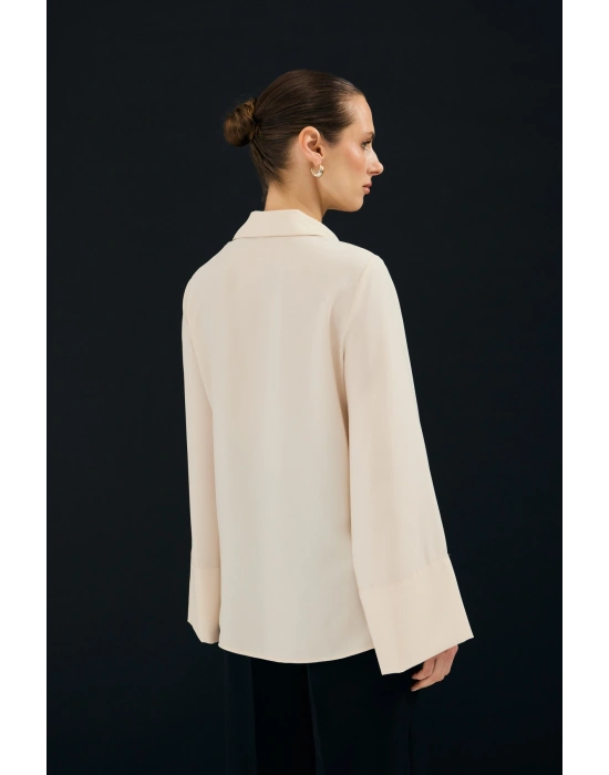 İspanyol Kol Gömlek - Bej