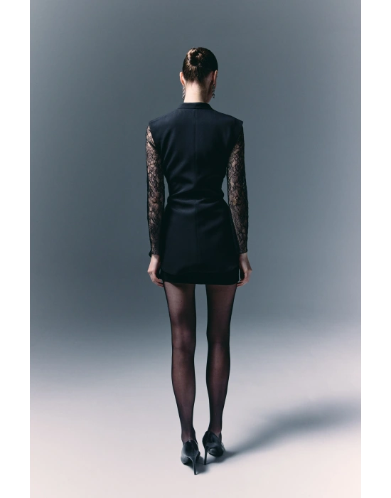 Kalın Kuşaklı Yelek - Siyah