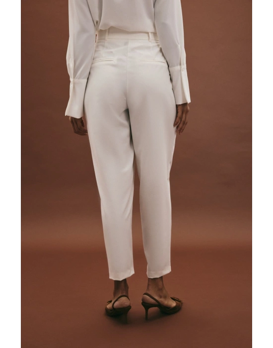 Lena Havuç Pantolon - Ekru