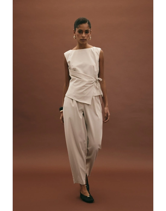 Lena Havuç Pantolon - Taş