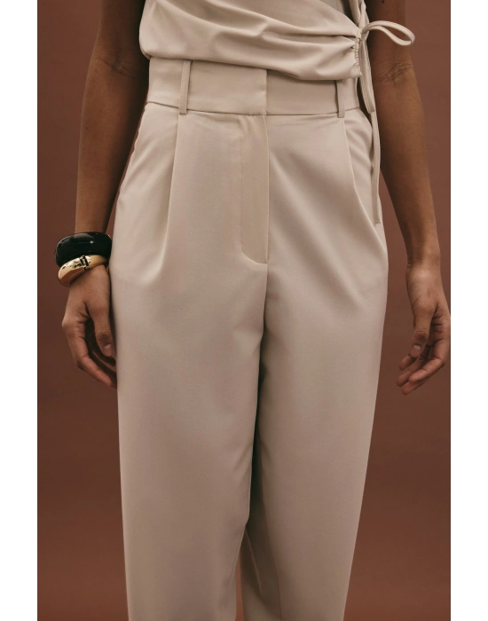 Lena Havuç Pantolon - Taş