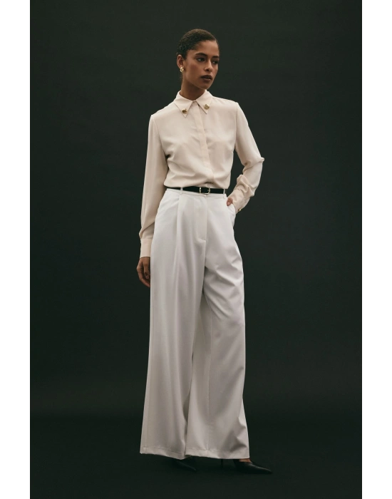 Lena Palazzo Pantolon - Ekru