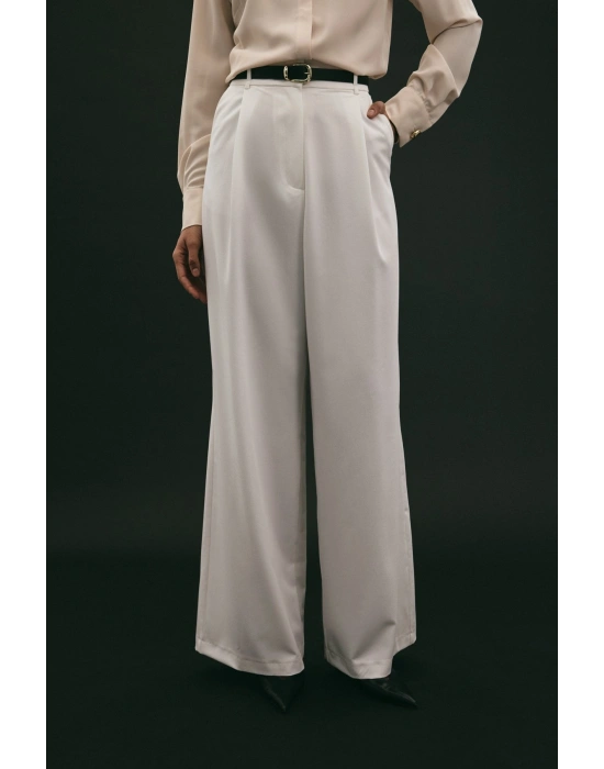 Lena Palazzo Pantolon - Ekru