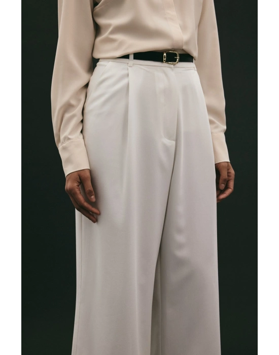 Lena Palazzo Pantolon - Ekru