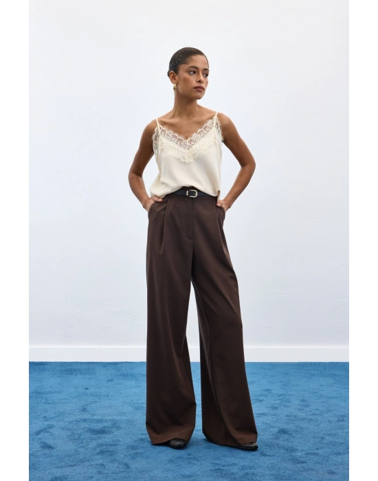 Lena Palazzo Pantolon - Kahve