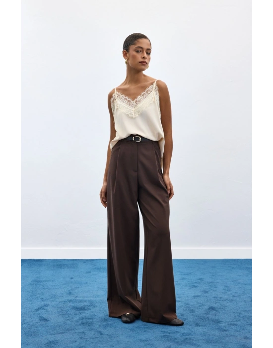 Lena Palazzo Pantolon - Kahve