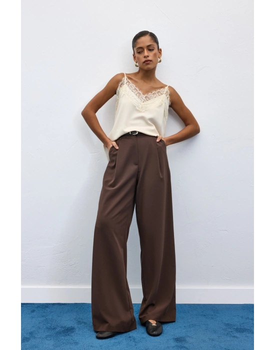 Lena Palazzo Pantolon - Kahve
