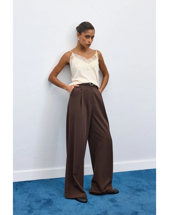 Lena Palazzo Pantolon - Kahve