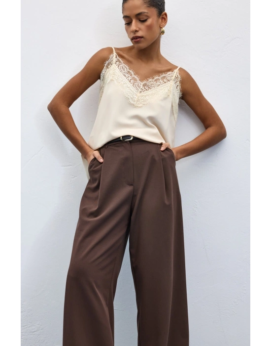 Lena Palazzo Pantolon - Kahve