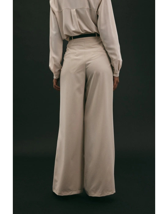 Lena Palazzo Pantolon - Taş