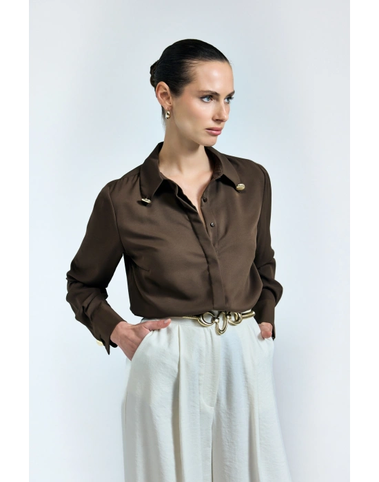 Lucy Gömlek - Kahve