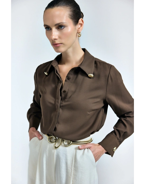 Lucy Gömlek - Kahve