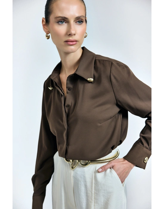 Lucy Gömlek - Kahve