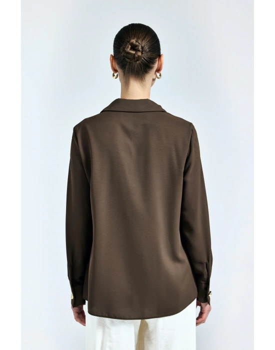 Lucy Gömlek - Kahve