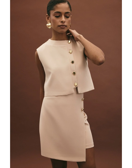 Lucy Mini Etek - Bej