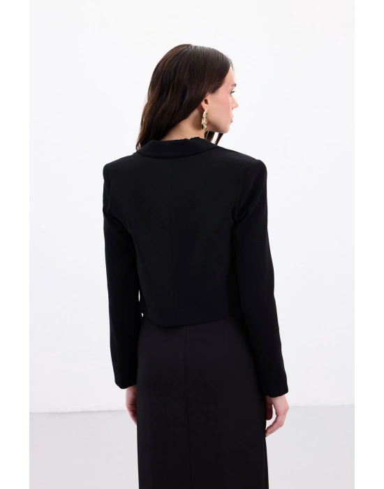 Luna Kısa Ceket - Siyah