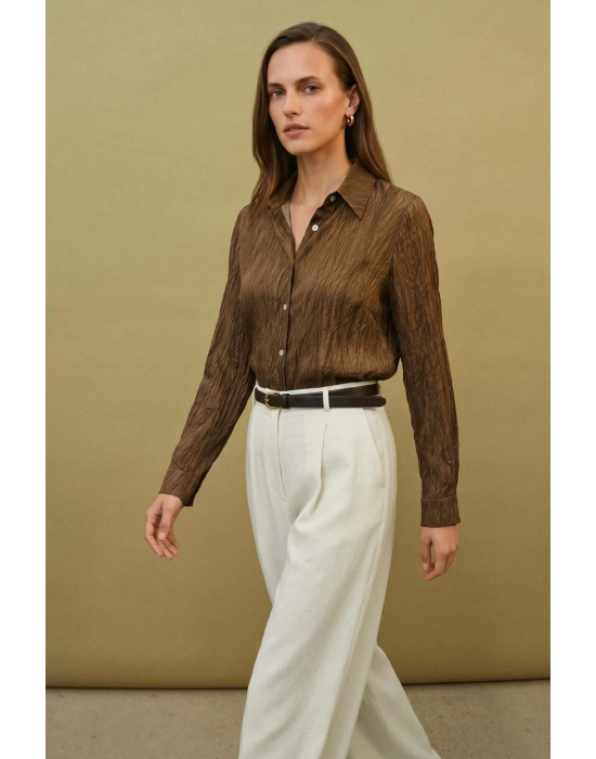 Salaş Gömlek - Kahve