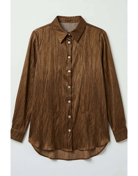 Salaş Gömlek - Kahve