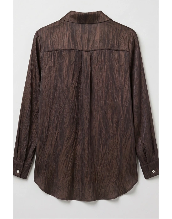 Salaş Gömlek - Koyu Kahve