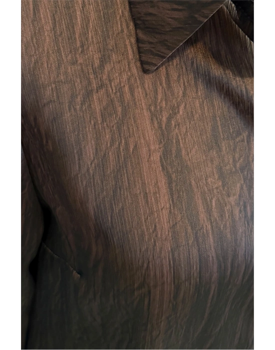 Salaş Gömlek - Koyu Kahve