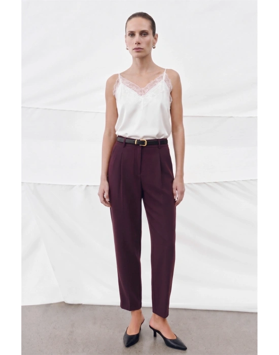 Talia Havuç Pantolon - Mürdüm