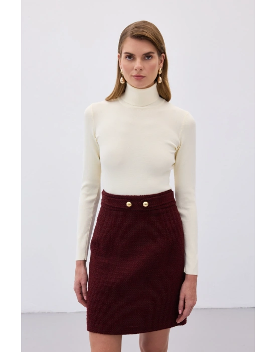 Tam Balıkçı Triko - Ekru