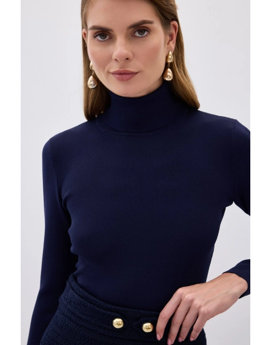 Tam Balıkçı Triko - Lacivert