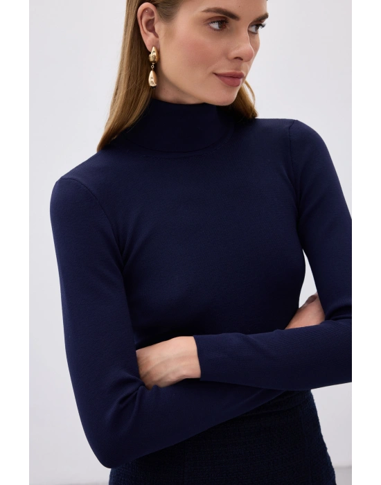 Tam Balıkçı Triko - Lacivert