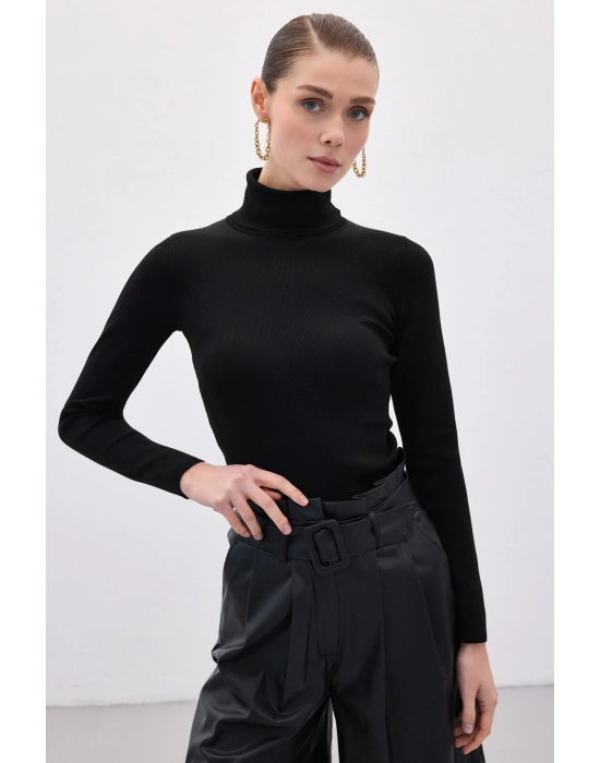 Tam Balıkçı Triko - Siyah