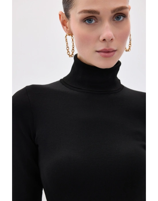 Tam Balıkçı Triko - Siyah