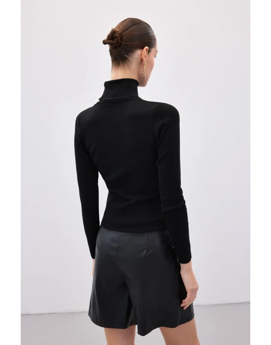 Tam Balıkçı Triko - Siyah