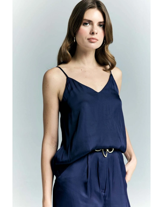 Tosca Askılı Bluz - Lacivert