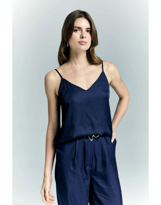 Tosca Askılı Bluz - Lacivert