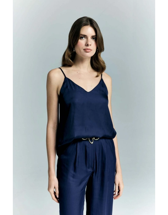 Tosca Askılı Bluz - Lacivert