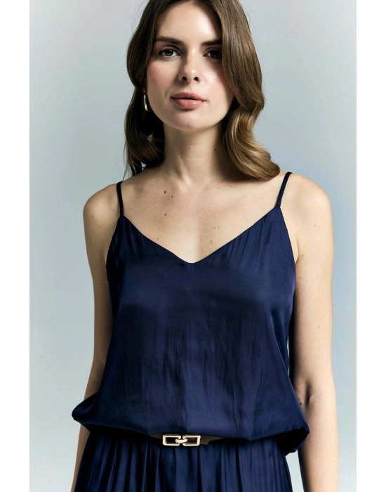 Tosca Askılı Bluz - Lacivert