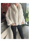 Ekru Şal Yaka Kürk