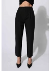Pens Detaylı Pantolon Siyah