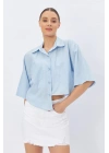 Cepli Asimetrik Kesim Gömlek