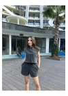 PAMUK KOLSUZ TAŞLANMIŞ ŞORT TAKIM
