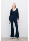 İspanyol Paça Pantolon - Lacivert