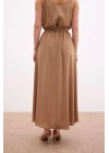 Kemerli Uzun Etek - Haki