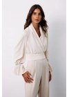Aksesuar Detaylı Bluz - Bej