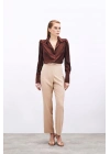 Aksesuar Detaylı Pantolon - Camel
