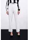 Aksesuar Detaylı Pantolon - Ekru
