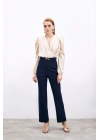 Aksesuar Detaylı Pantolon - Lacivert