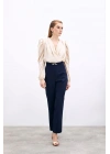 Aksesuar Detaylı Pantolon - Lacivert